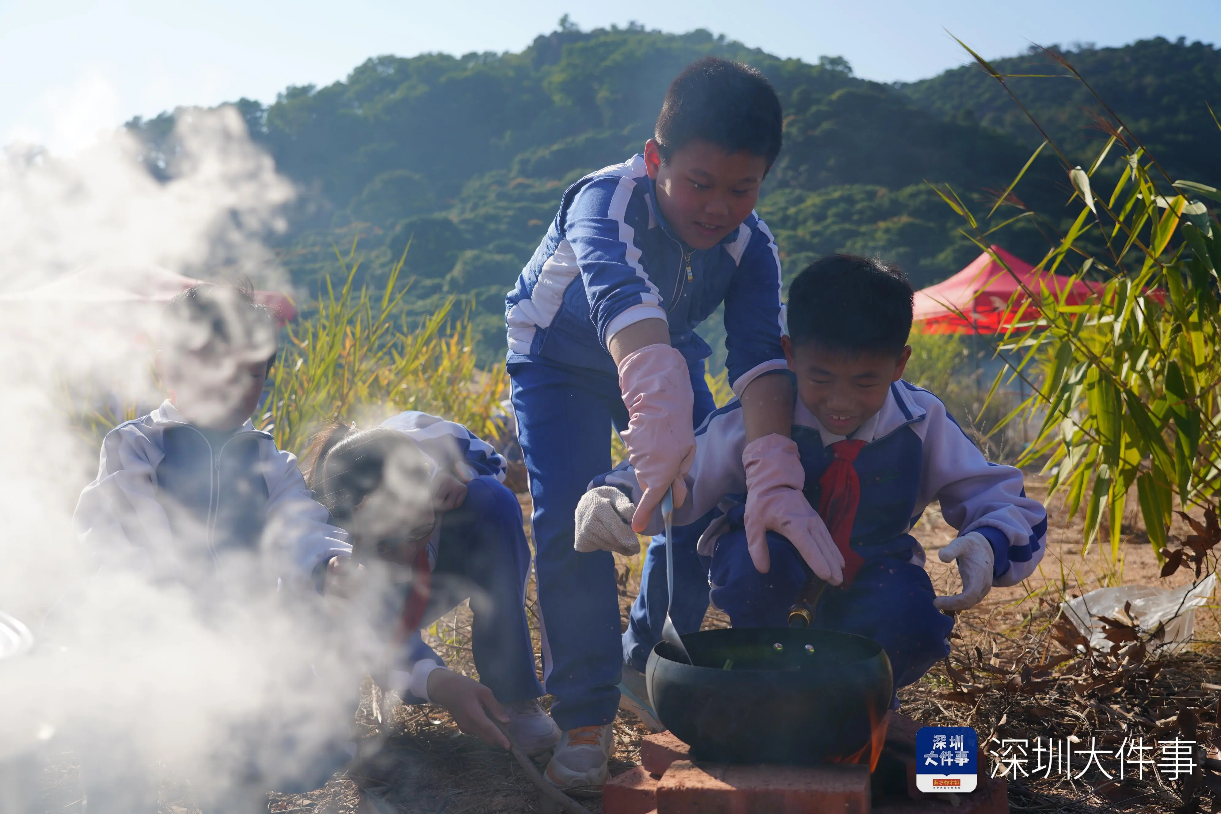 把課堂搬到野外！深圳小學生野炊“畢業考”真香